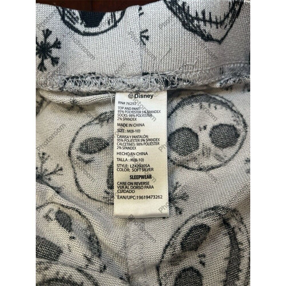 Nightmare Before Christmas Jack Skellington pajama bottoms Women’s Size 8-10 - Picture 4 of 4